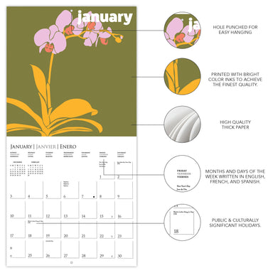 Flower Pop 2027 Wall Calendar