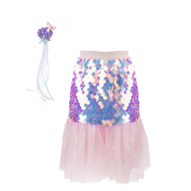 CE Bling Bling Mermaid Skirt & Hairclip Set - Pink