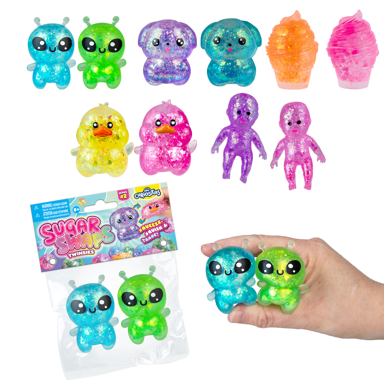ORB Sugar Swaps Twinsies (1 Pack of Twins) - Random Color and Style