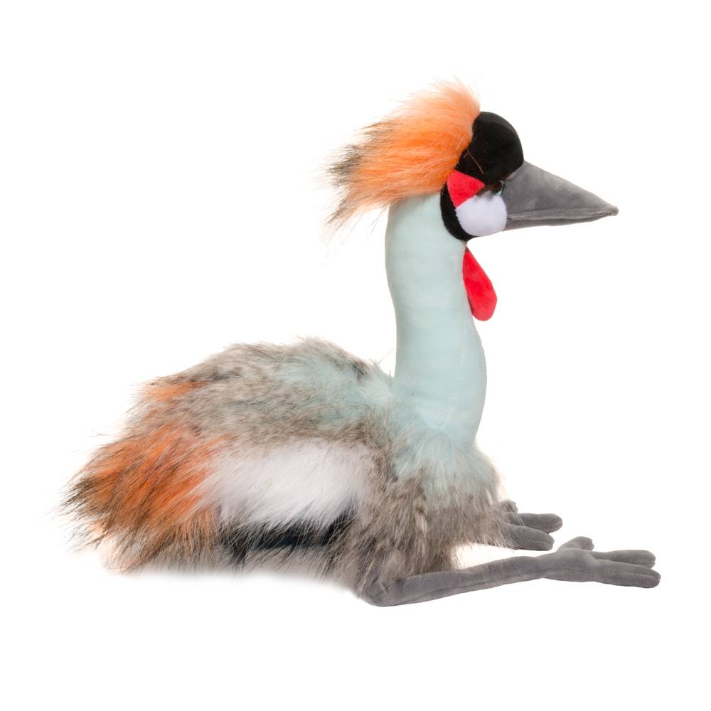 Nia African Crown Crane Rainbow Fuzzle    