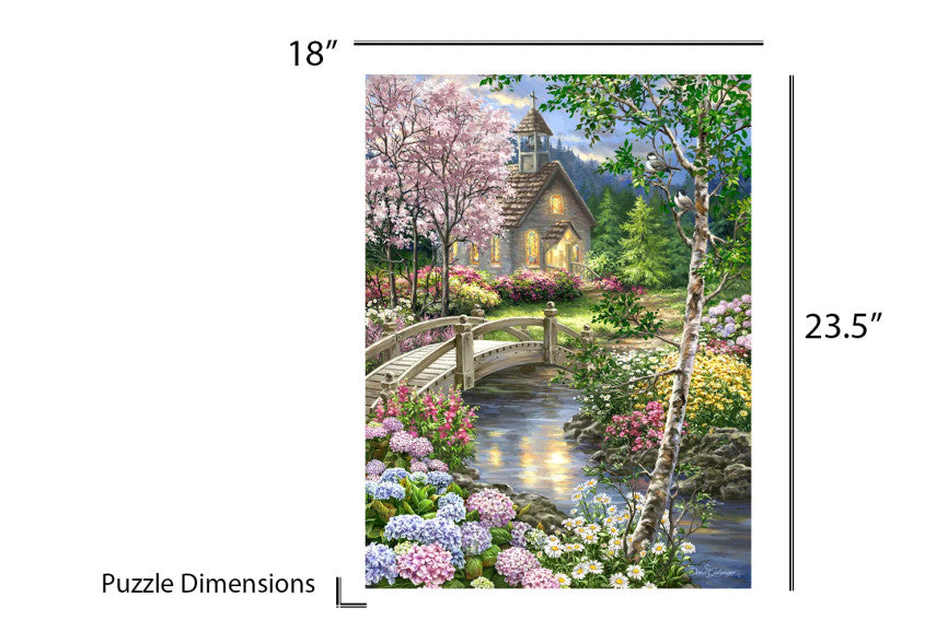 Spring Chapel 100 Piece Puzzle