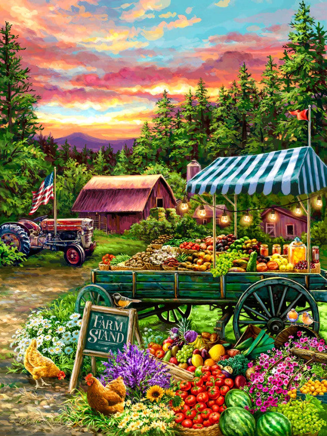 The Fruit Stand 60 Piece Puzzle To Remember