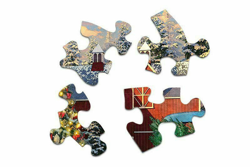 SPRGBK Red Barn Tree Farm 1000 Piece Puzzle