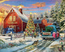 SPRGBK Red Barn Tree Farm 1000 Piece Puzzle