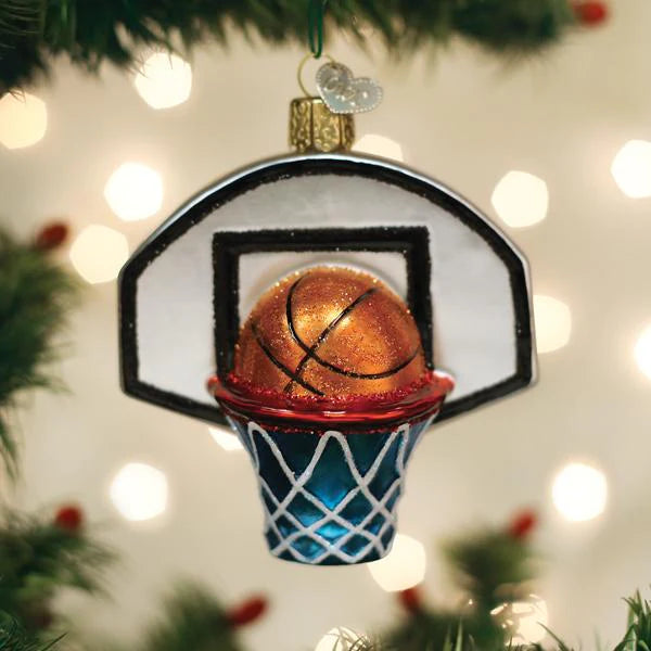 Old World Christmas Basketball Hoop Ornament