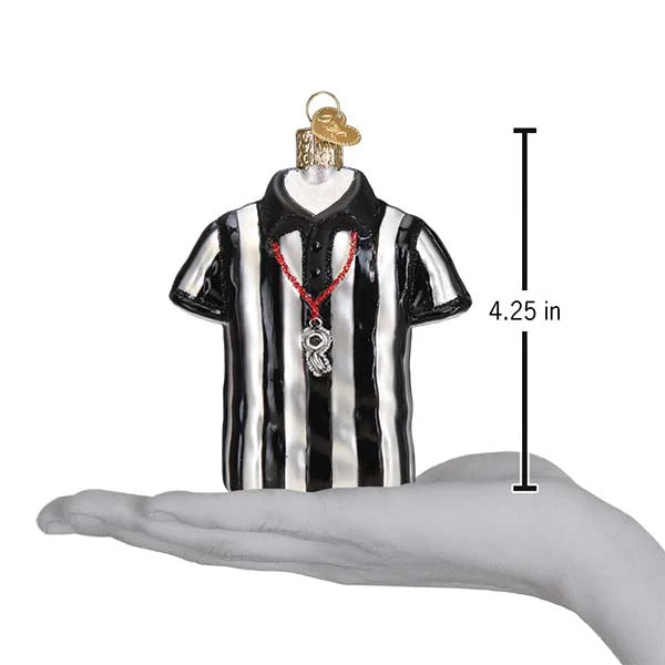 Old World Christmas Referee Shirt Ornament