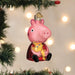 Old World Christmas Peppa Pig With Teddy Ornament