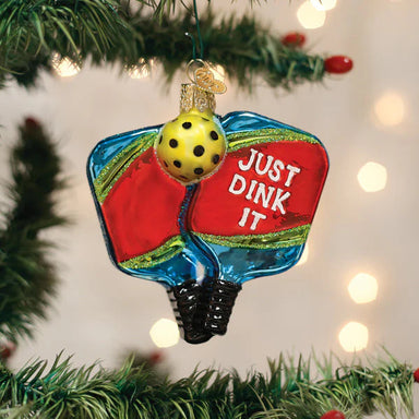 Old World Christmas Piclkeball Paddles Ornament    