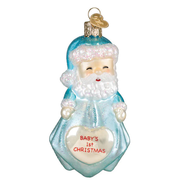 OWC Baby Boy's 1st Santa Lovey Ornament