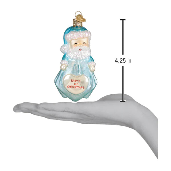 OWC Baby Boy's 1st Santa Lovey Ornament