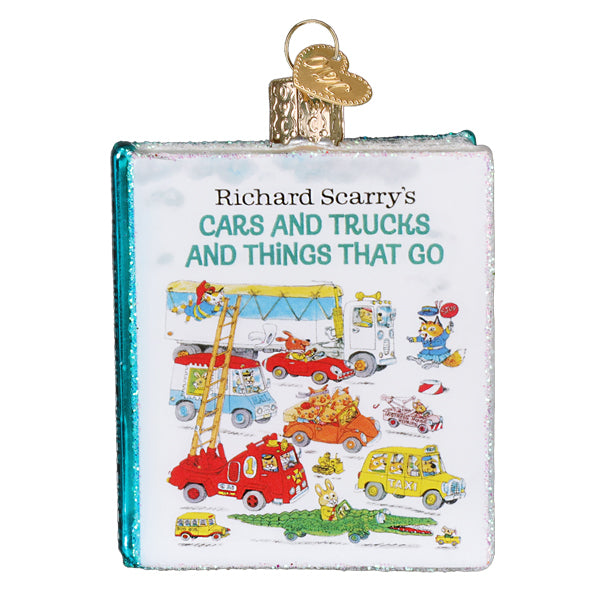 Old World Christmas Richard Scarry's Cars and Trucks and Things That Go Book Ornament