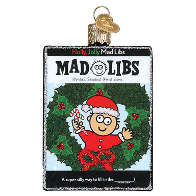Old World Christmas Holly Jolly Mad Libs Ornament