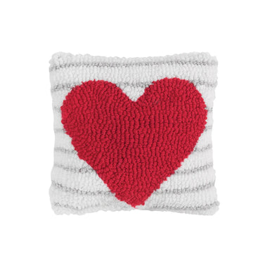 Heart Stripe 8x8 Pillow