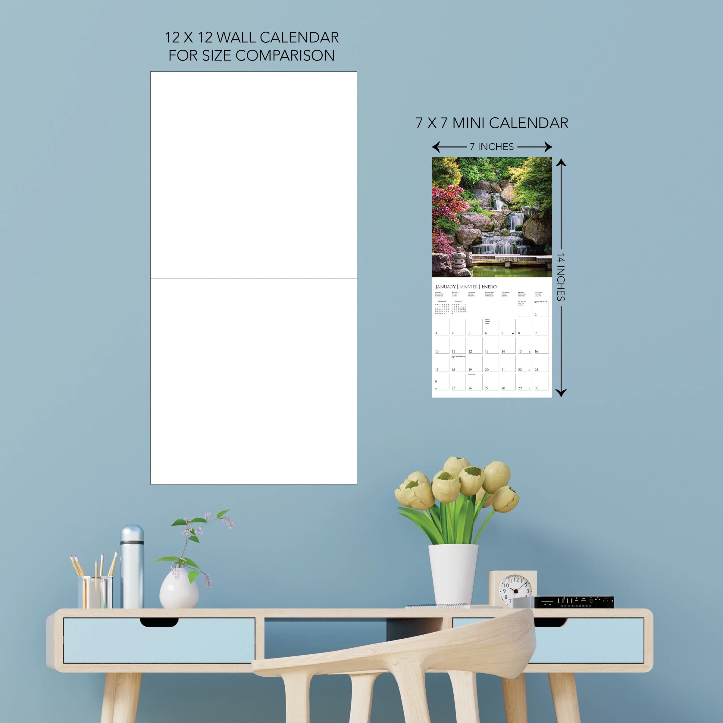 GRPH In the Garden 2027 Mini Wall Calendar