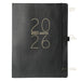 Apollo Collection Black 2026 18-Month 8x10 Vegan Leather Planner