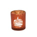 Pumpkin Glass Votive Holder