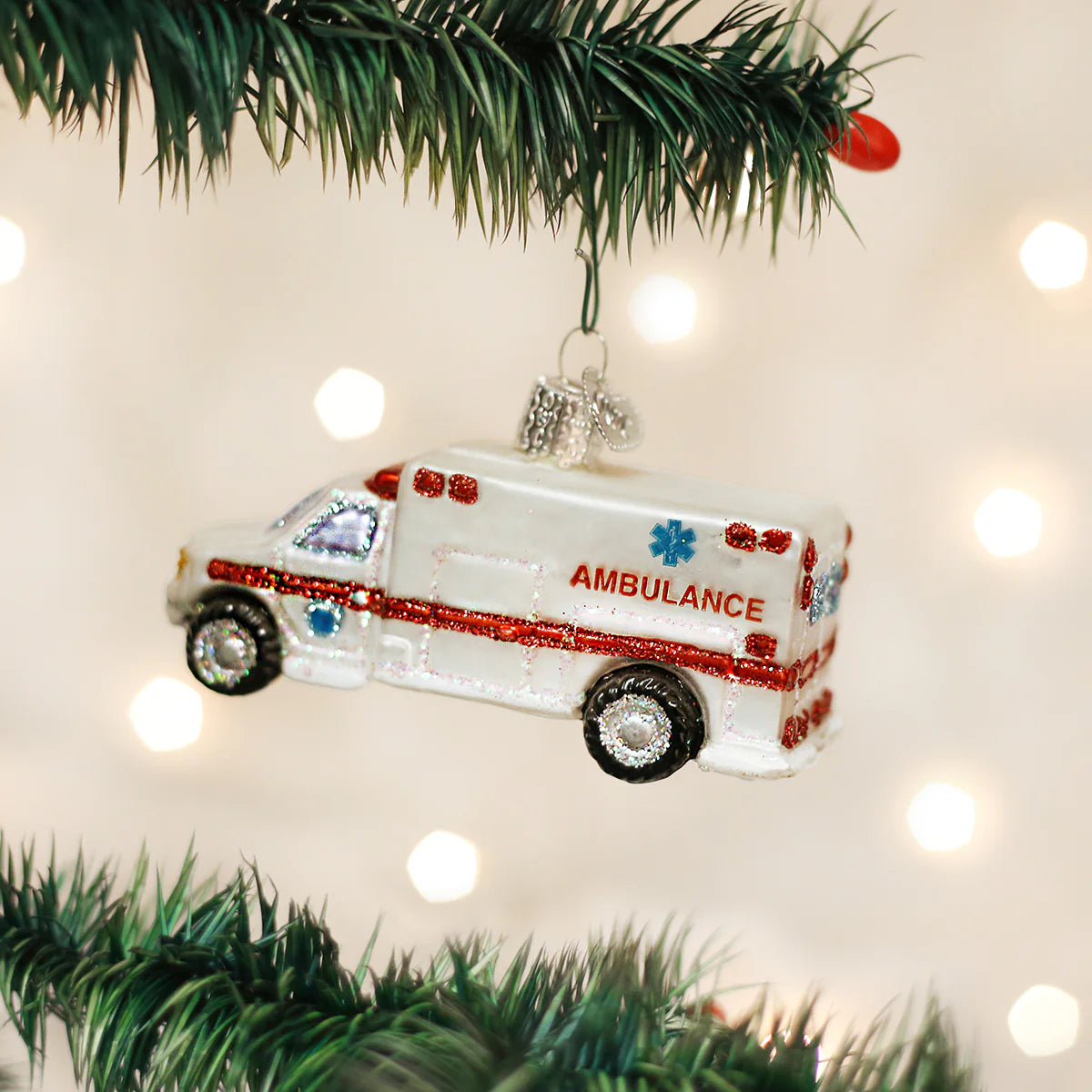 Old World Christmas Ambulance Ornament