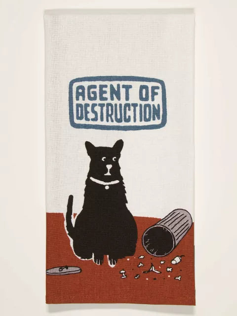 BLUQ Agent of Destruction Dish Towel