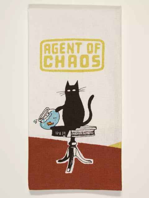 Blue Q Dishtowel Agent of Chaos
