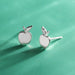BOMA Silver Crisp Apple Earring Studs