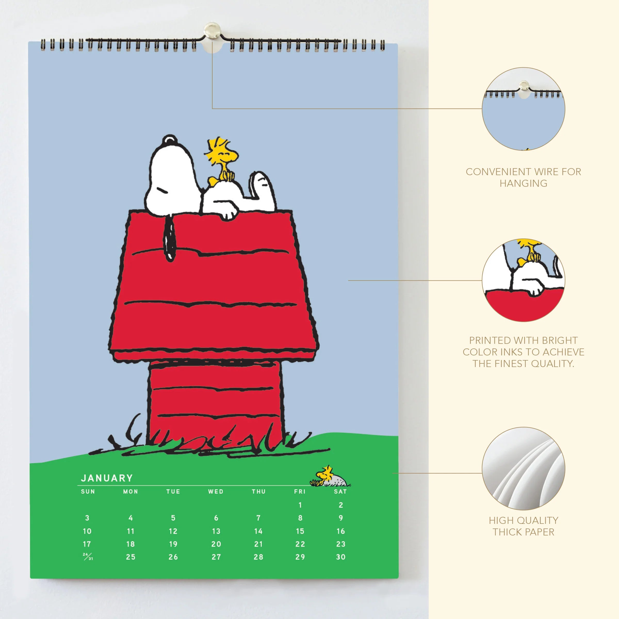 GRPH Deluxe Peanuts 2027 Wall Calendar