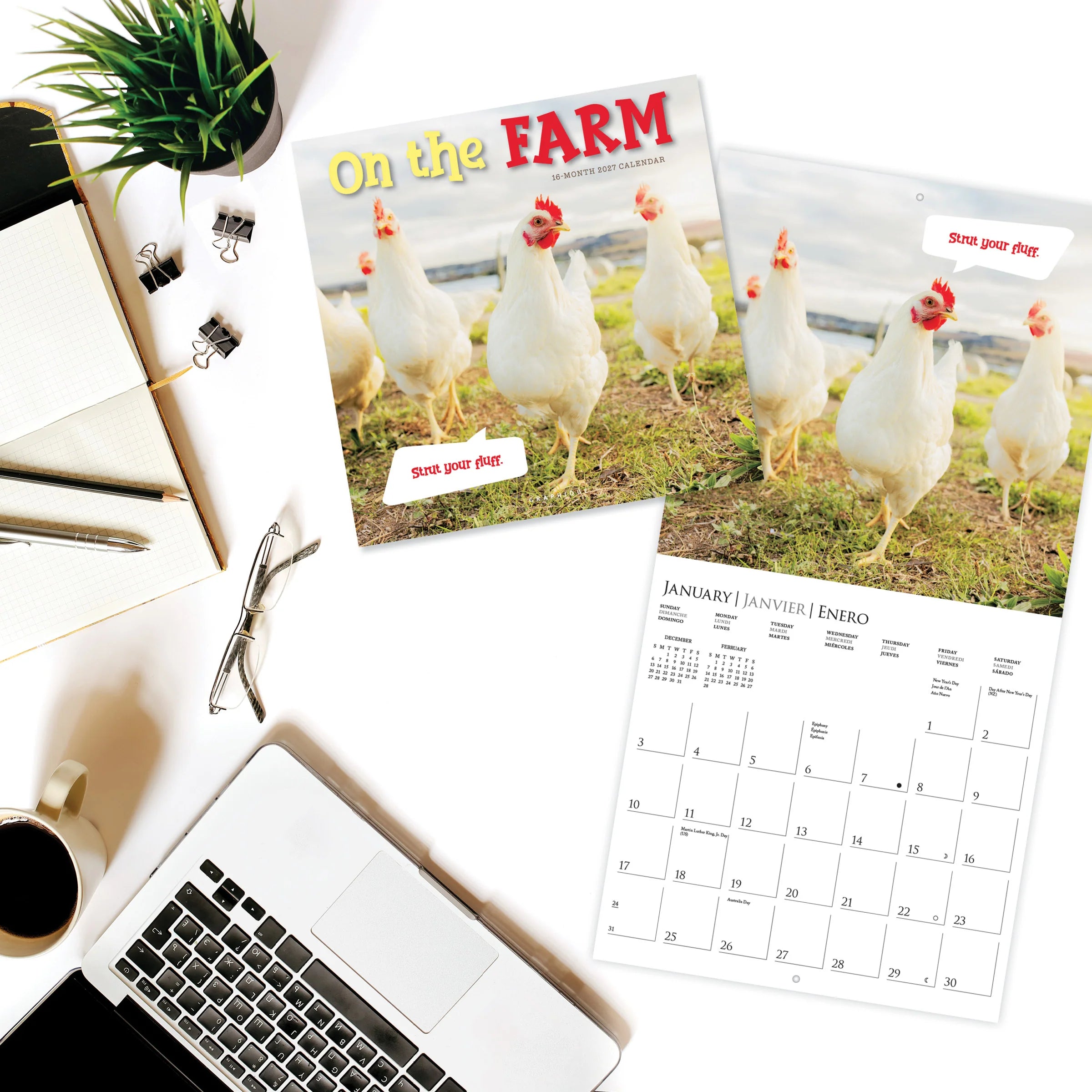 GRPH On the Farm 2027 Wall Calendar