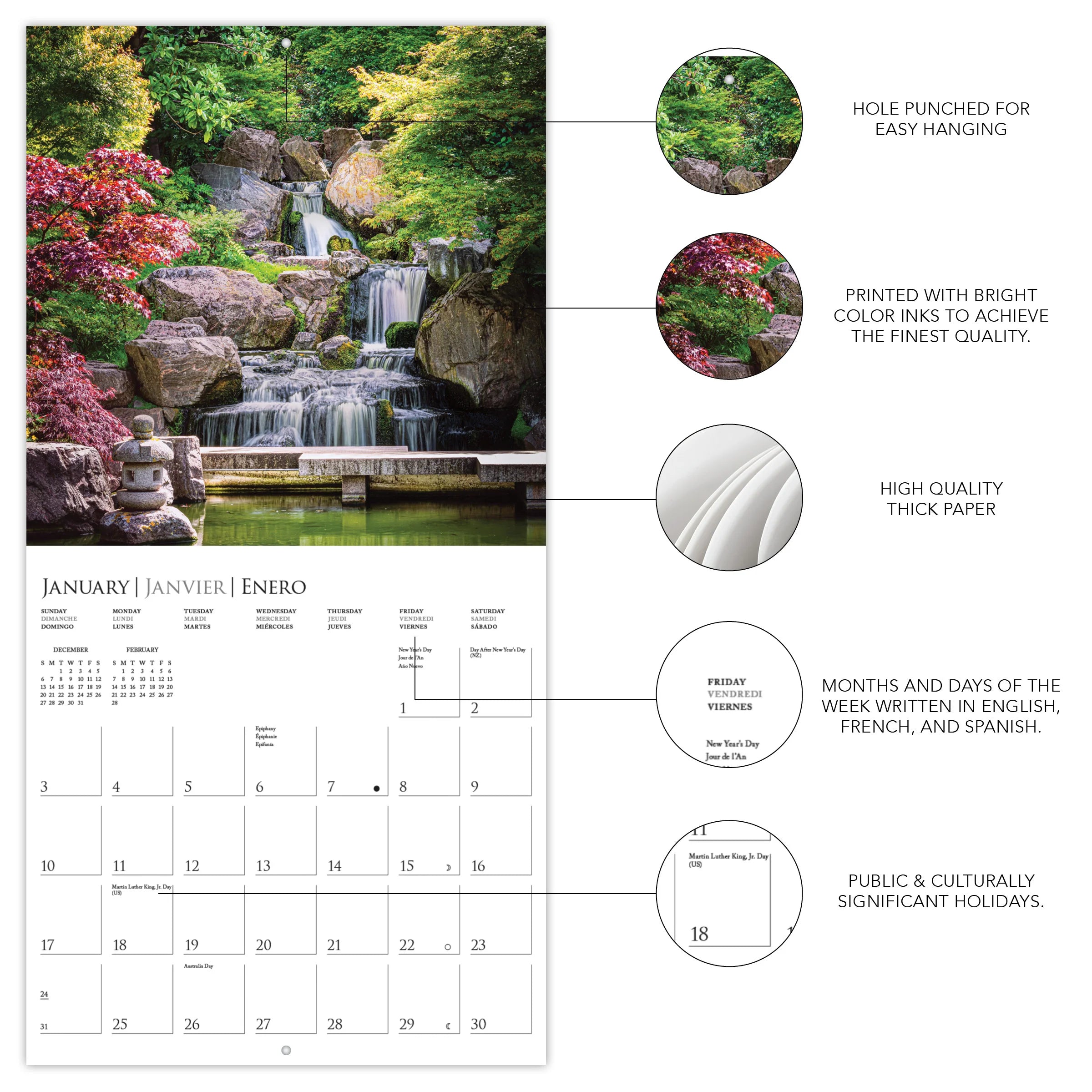 GRPH In the Garden 2027 Mini Wall Calendar