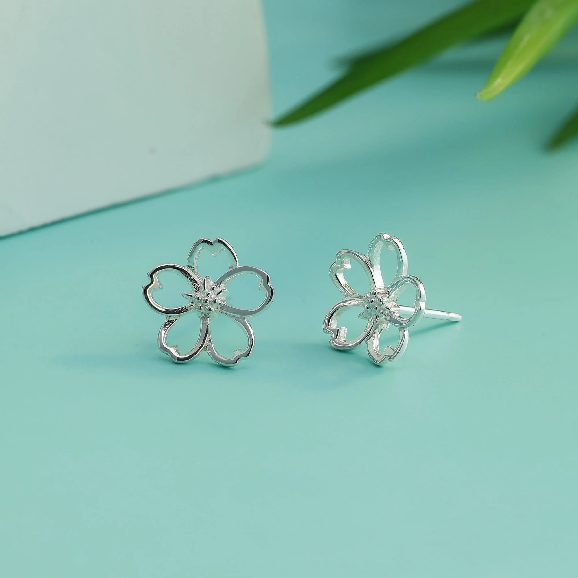 BOMA Cherry Blossom Outline Studs
