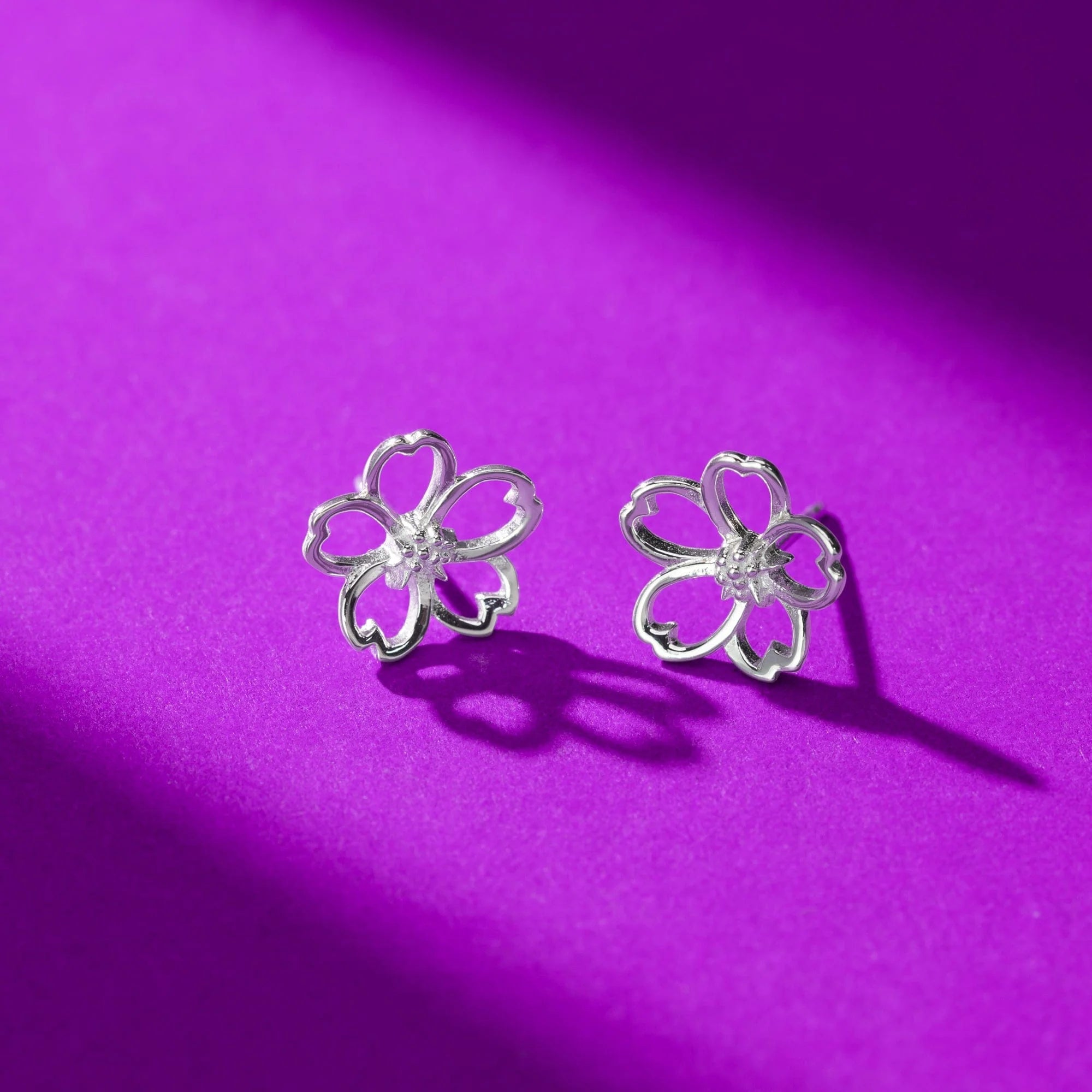 BOMA Cherry Blossom Outline Studs