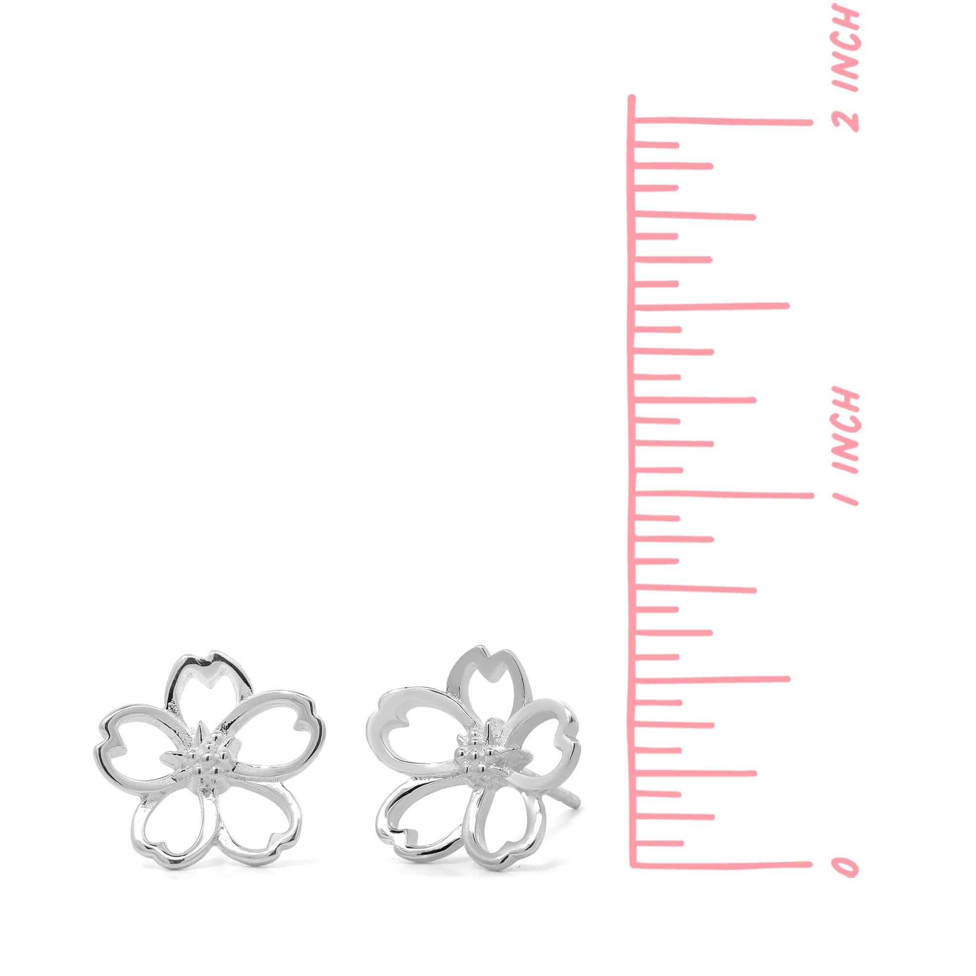 BOMA Cherry Blossom Outline Studs