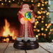 Old World Christmas World Peace Santa Light Up Figurine