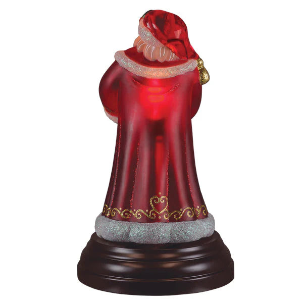 Old World Christmas World Peace Santa Light Up Figurine