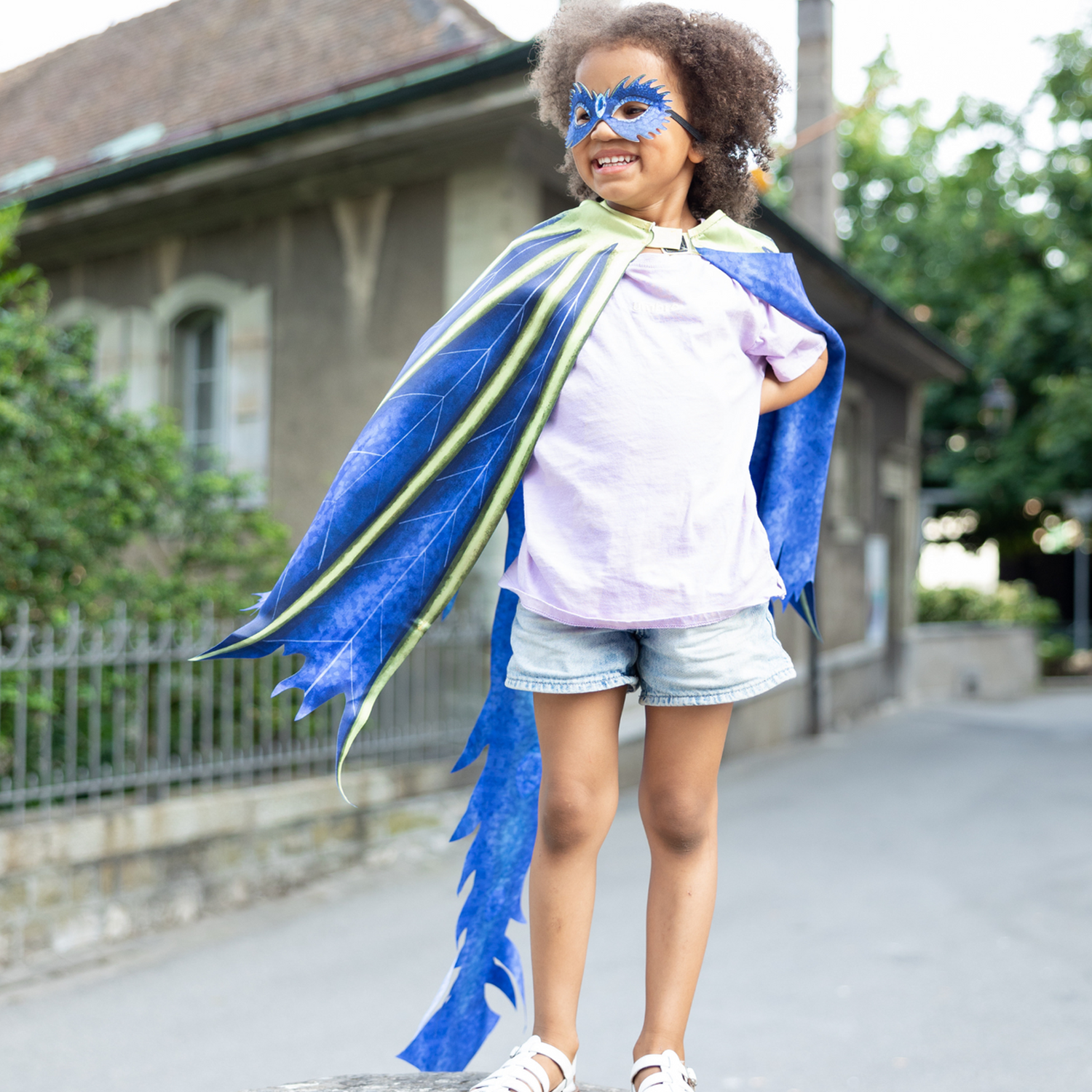 Celestial Dragon Jewel Soft-Wings Cape and Mask size 4-6