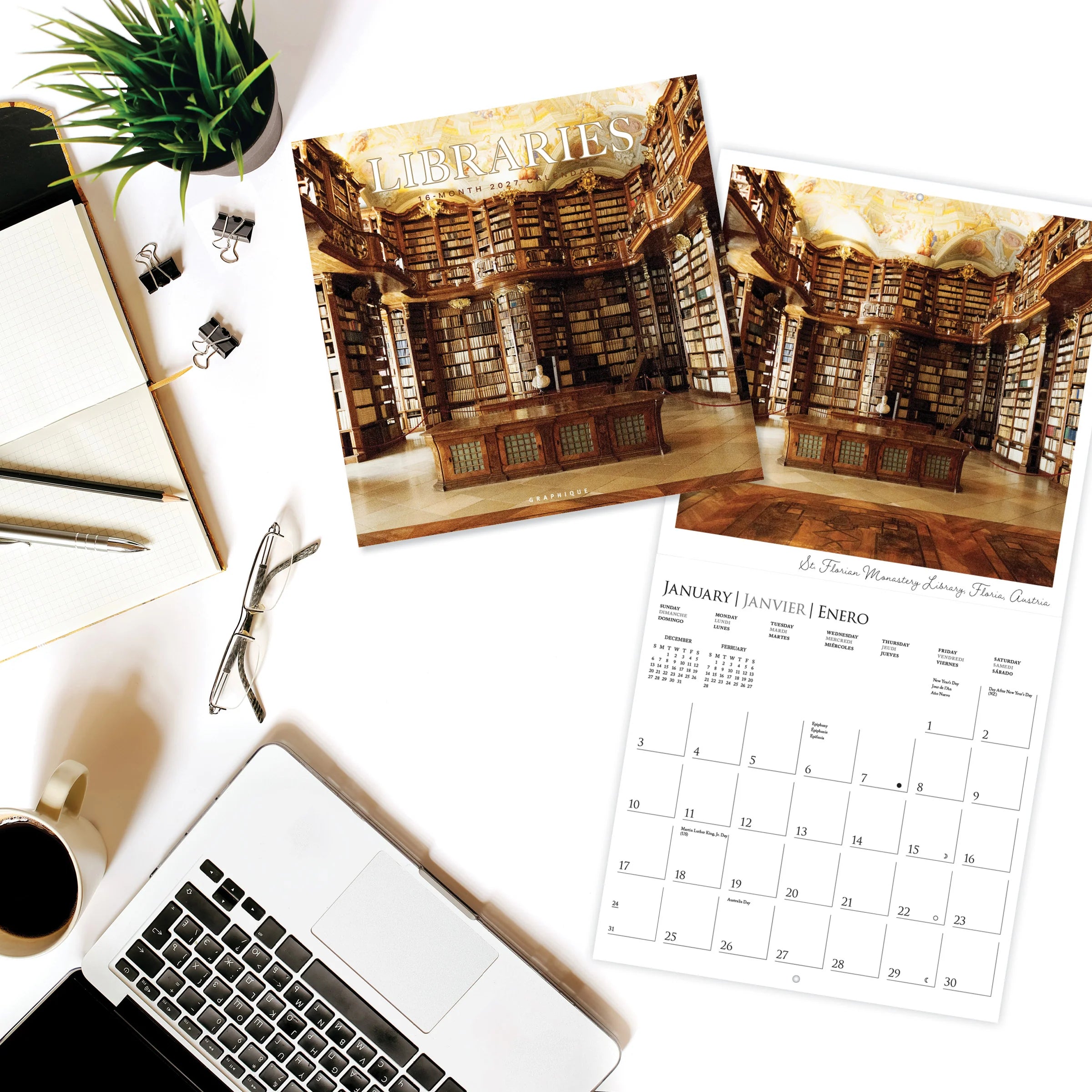 GRPH Libraries 2027 Wall Calendar
