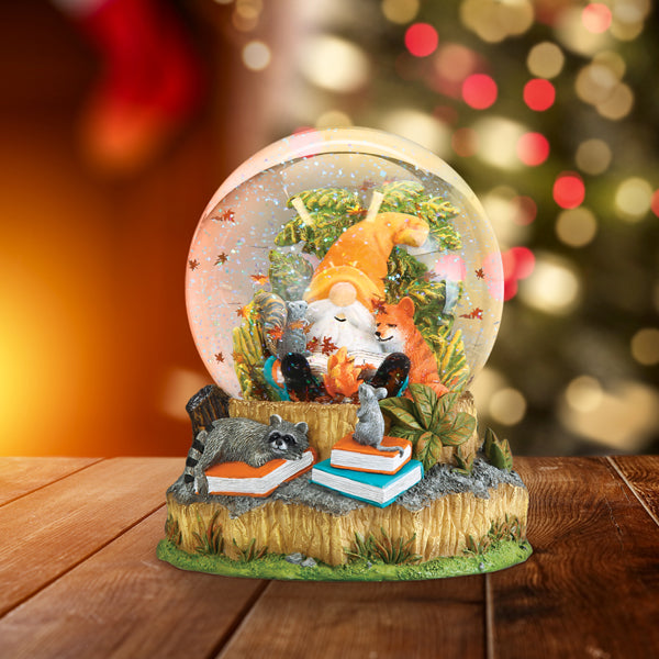 Autumn Forest Gnome Snowglobe by Old World Christmas