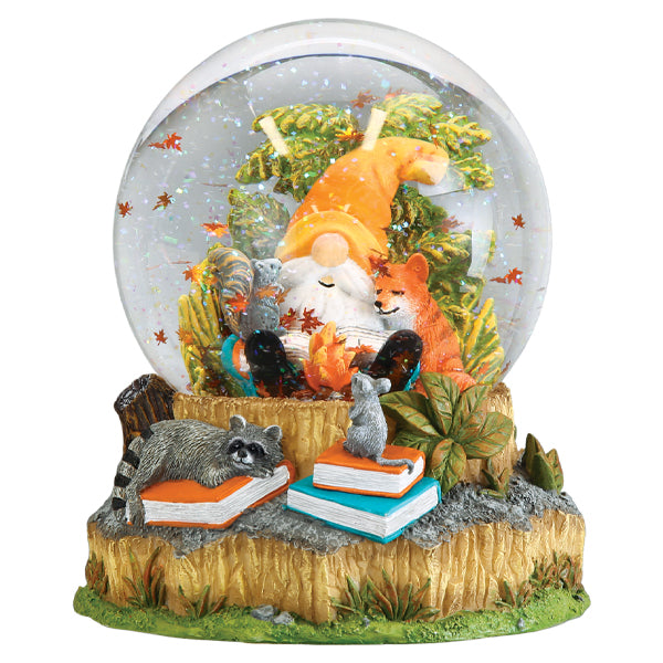 Autumn Forest Gnome Snowglobe by Old World Christmas