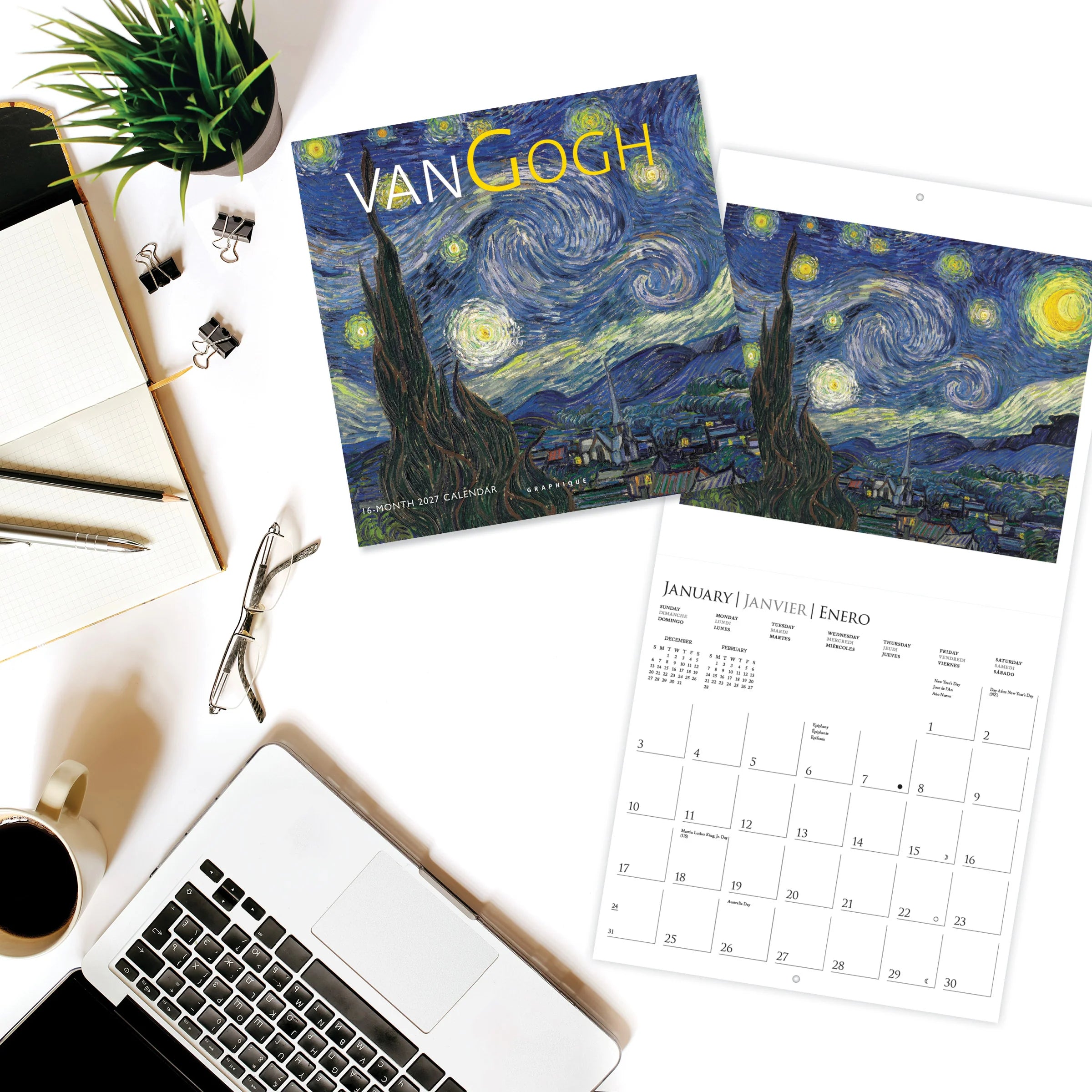GRPH Vincent van Gogh 2027 Mini Wall Calendar