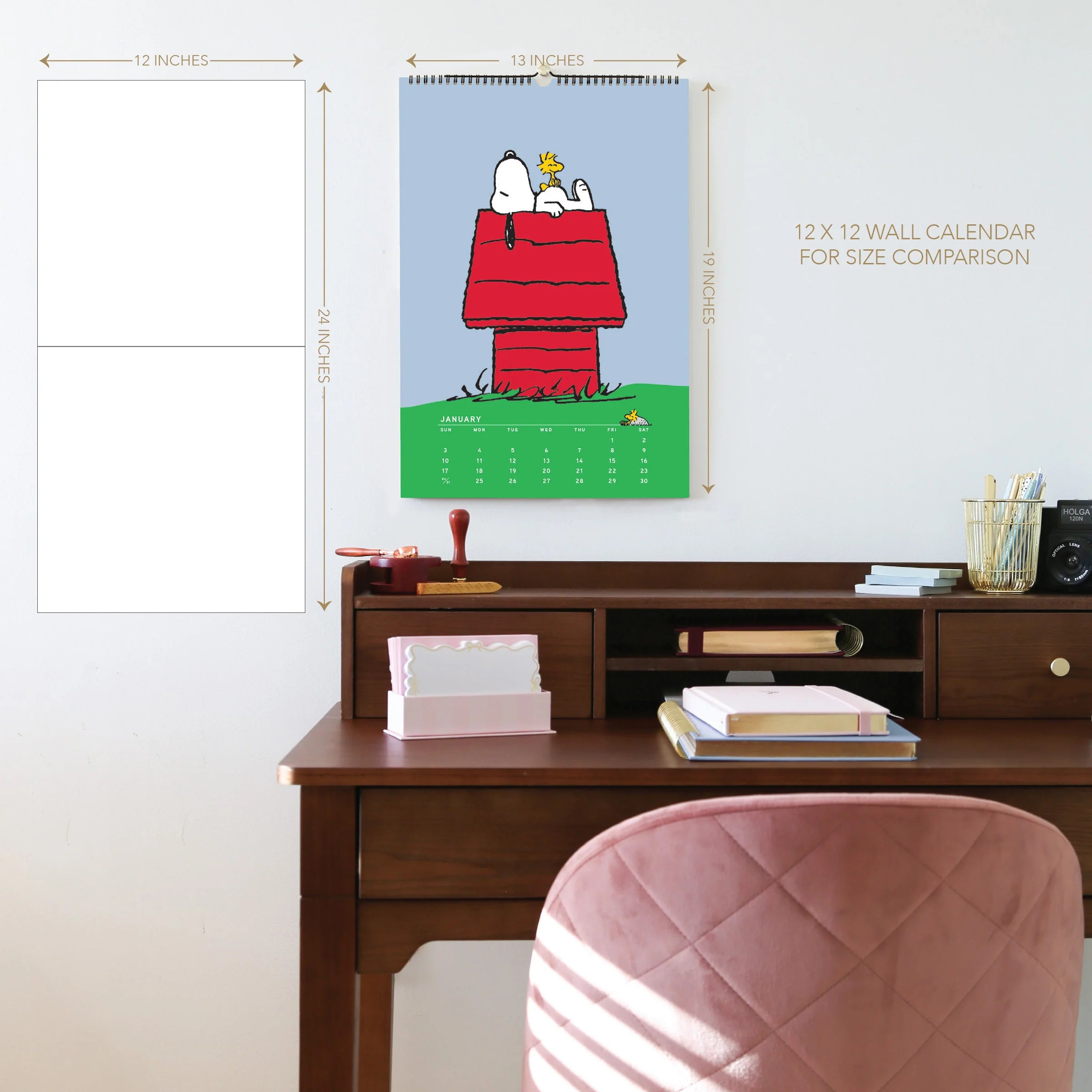 GRPH Deluxe Peanuts 2027 Wall Calendar