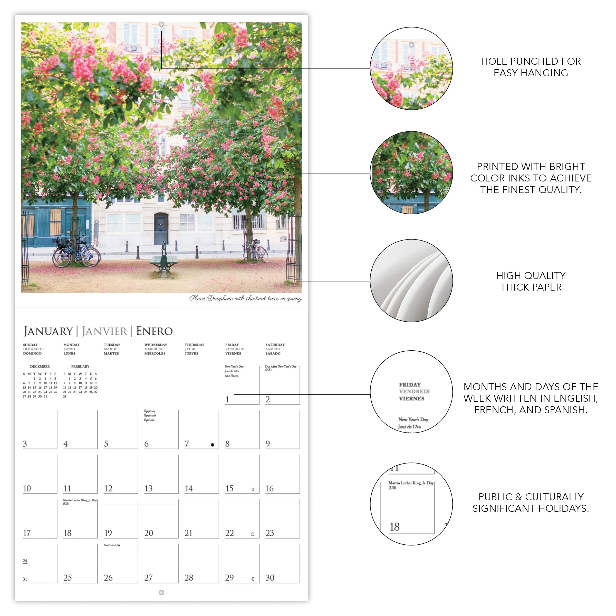 GRPH A Parisian Life 2027 Mini Wall Calendar