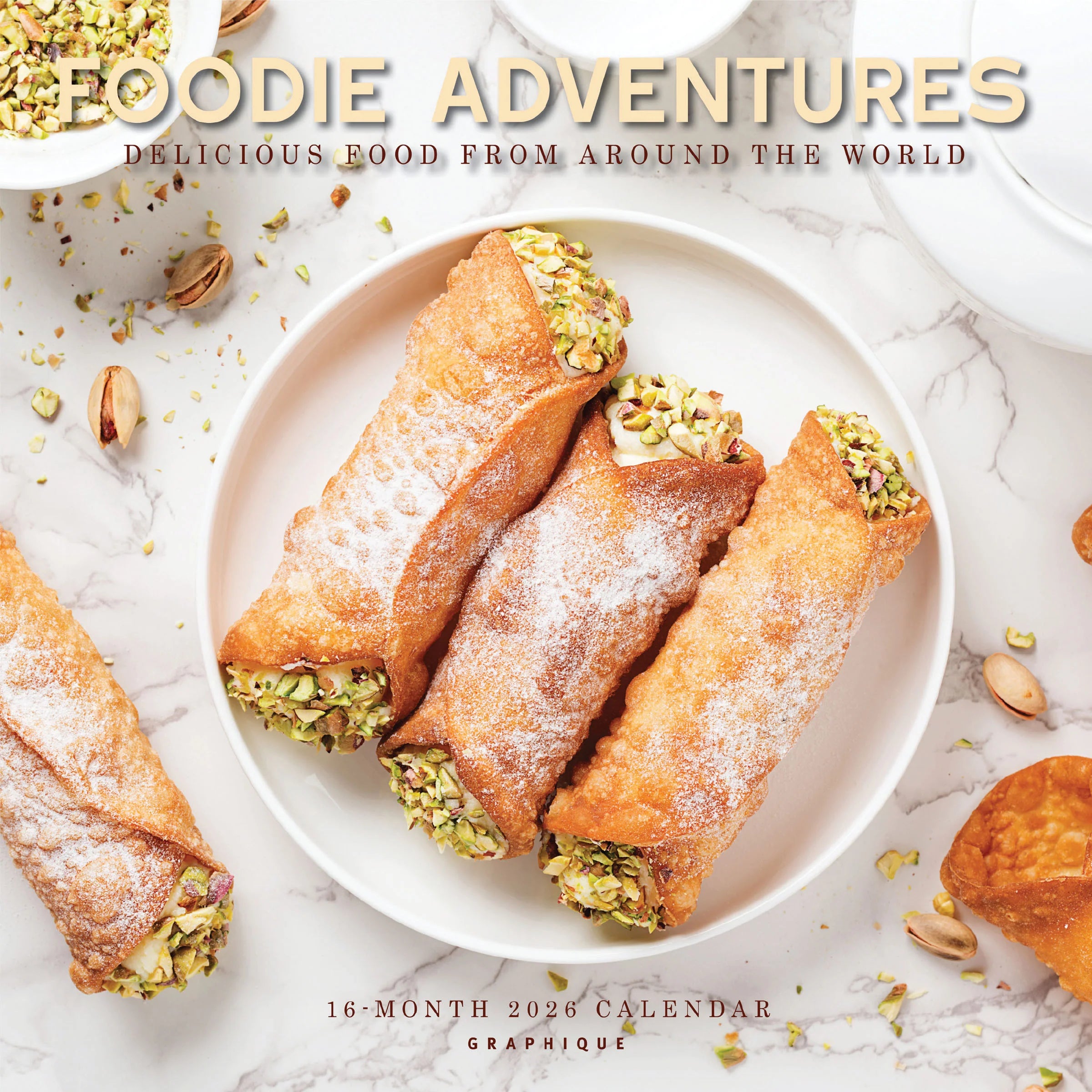 Foodie Adventures 2026 Wall Calendar