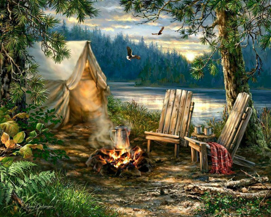 SPRGBK Evening at the Lake 500 piece puzzle