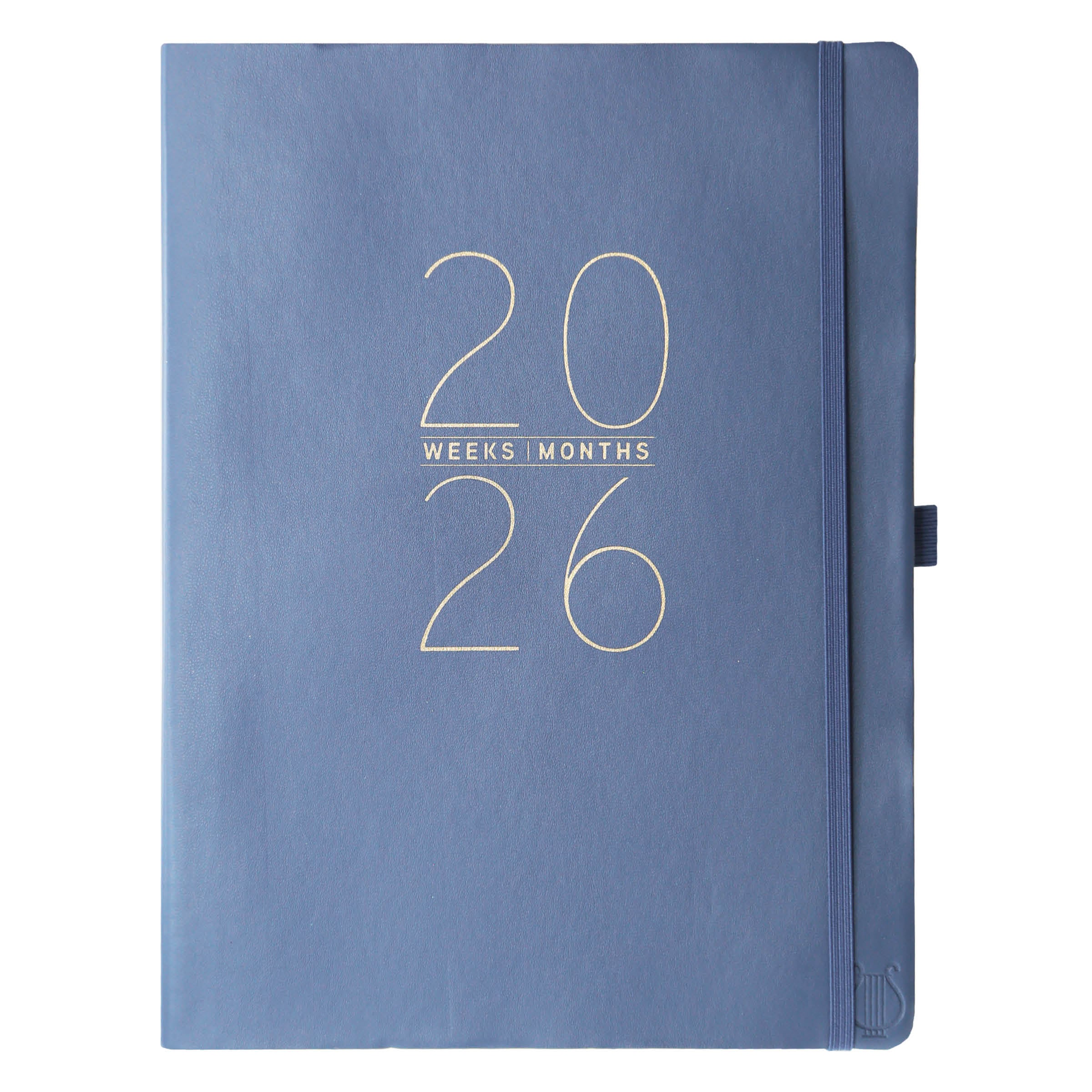 Apollo Collection Blue 2026 18-Month 8x10 Vegan Leather Planner