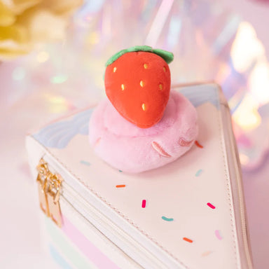 Strawberry Confetti Piece of Cake Slice Handbag    