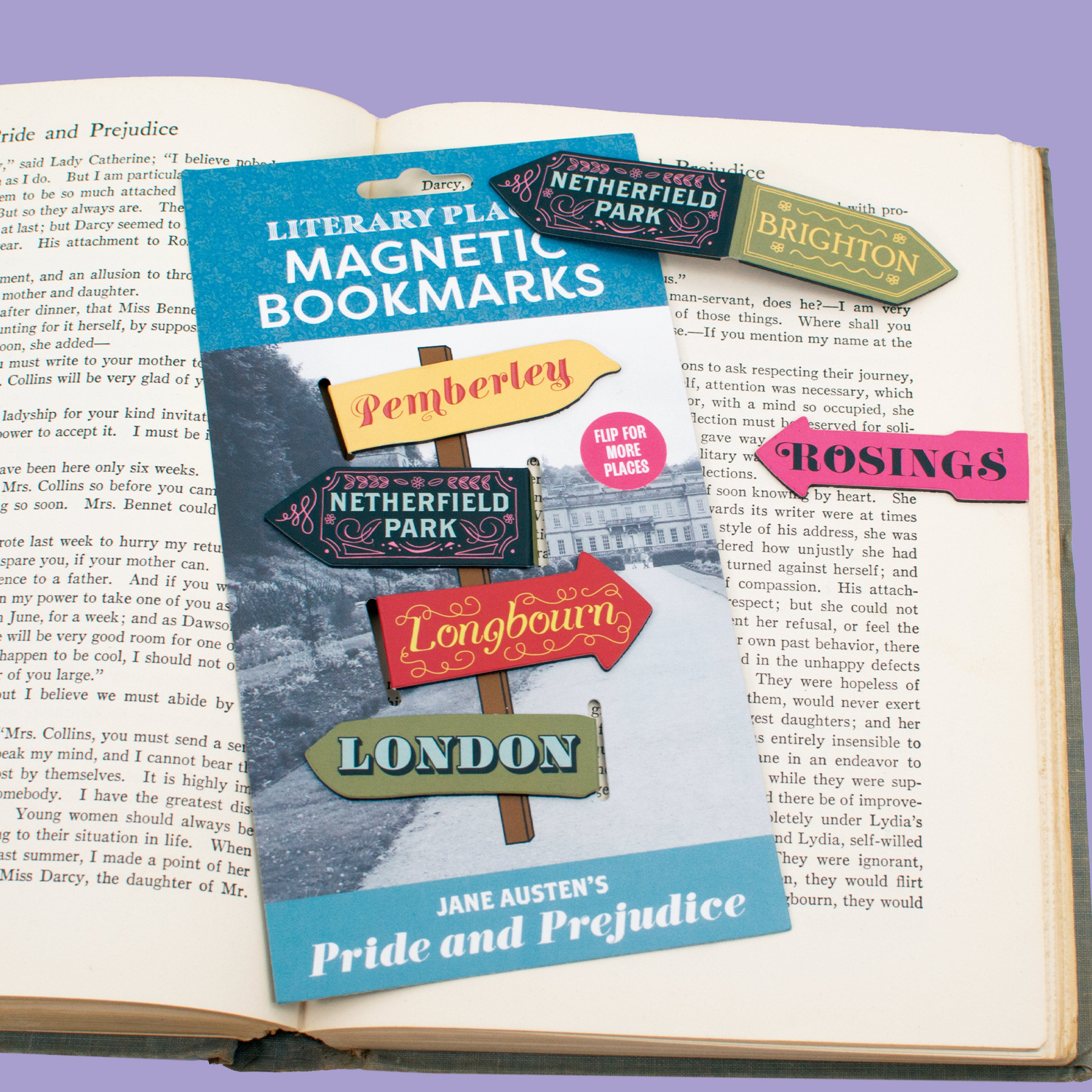 UPG Jane Austen Magnetic Bookmark Set