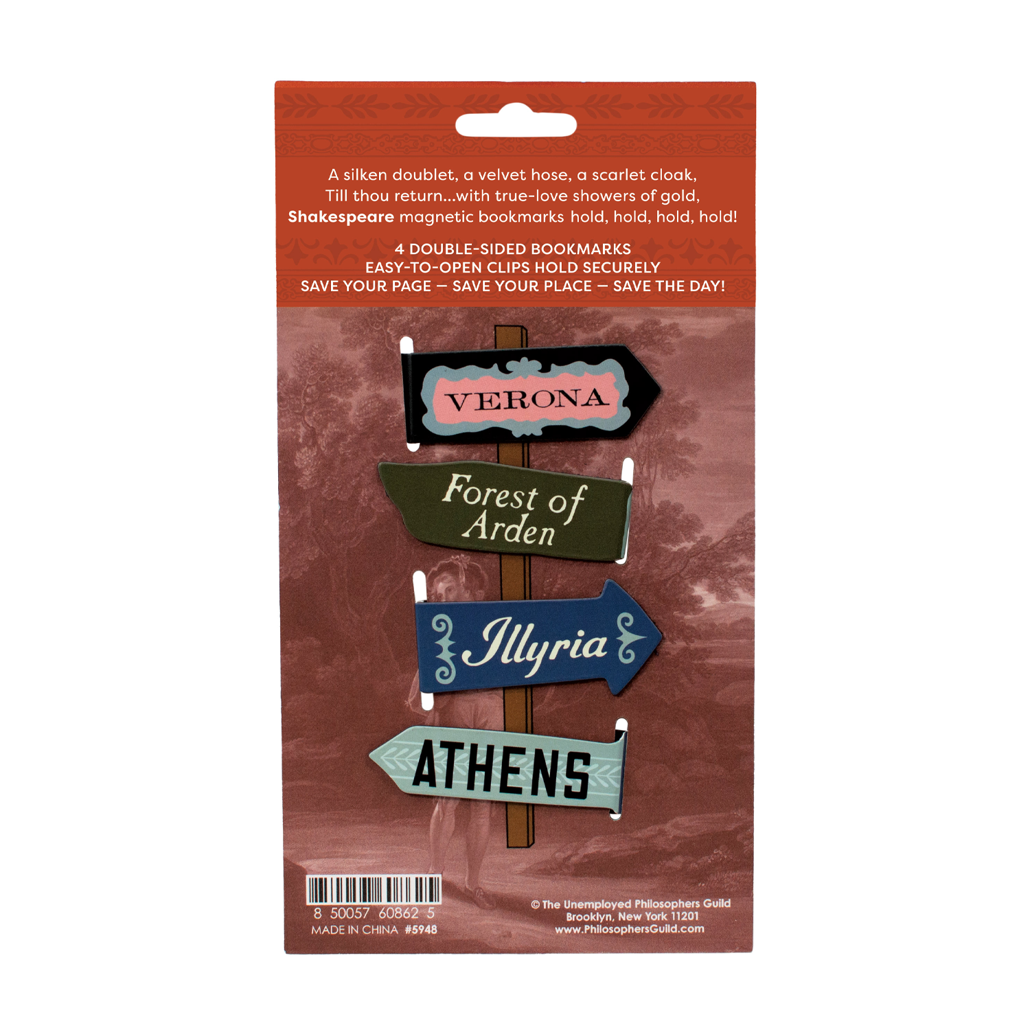 UPG Shakespeare Magnetic Bookmark Set