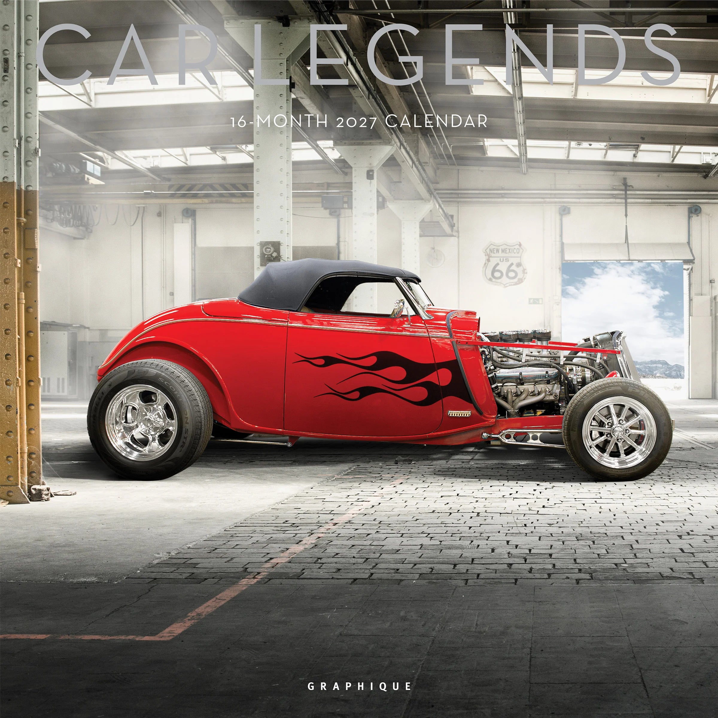 GRPH Car Legends 2027 Wall Calendar