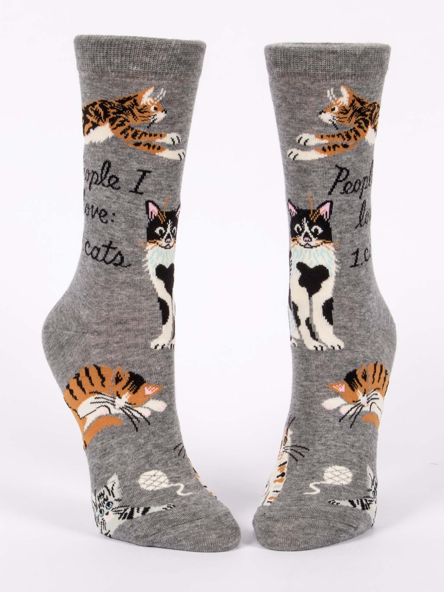 Blue Q Women's Crew Socks - People I Love: Cats