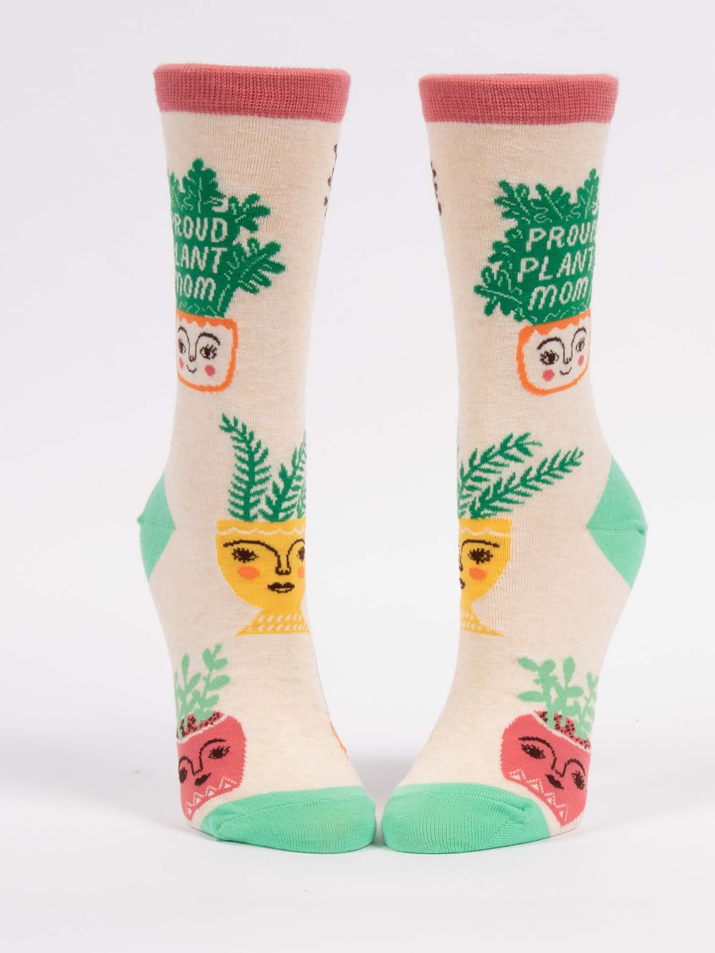 Blue Q Womens Crew Socks - Proud Plant Mom