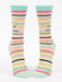 Blue Q Women's Crew Socks - Shhh.. I'm Over-Thinking
