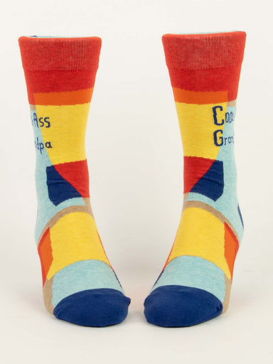 BLUQ Cool-Ass Grandpa Men's Crew Socks
